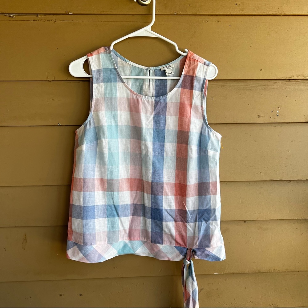 J. Crew Factory Plaid Tank Top